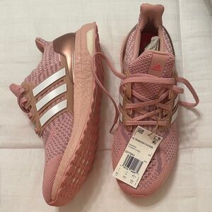 Adidas Women's Rose Gold and Pink Athletic Shoes